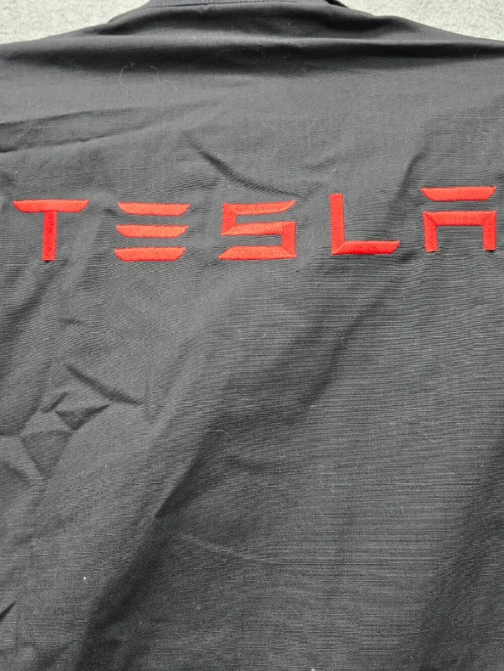 Tesla Model S Men Coat XL Black Propper BDU Ripstop Logo Embroidered NWT